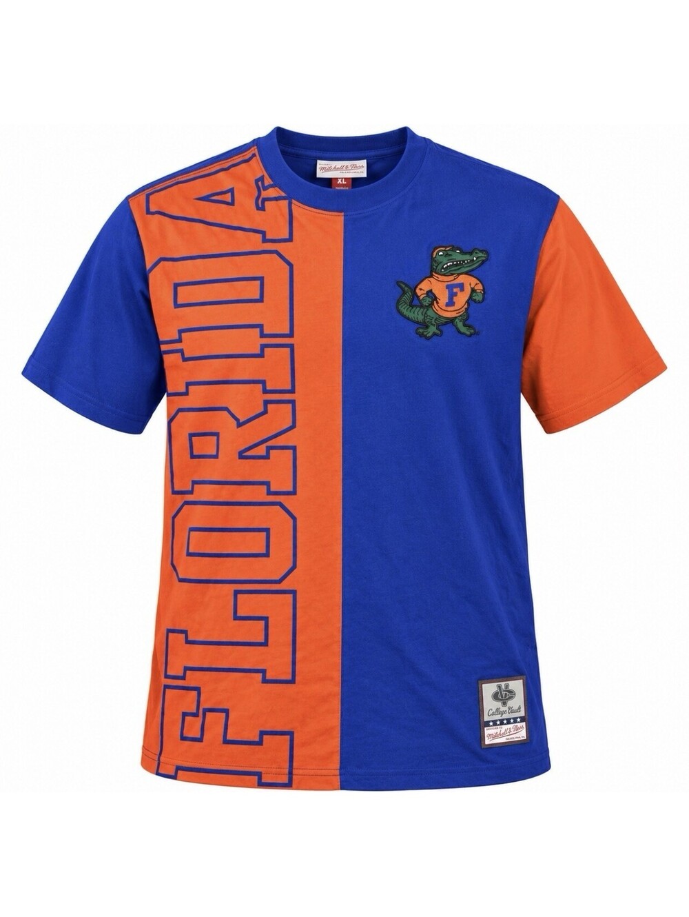 Mitchell & Ness Florida Gators Play By Play 2.0 T-Shirt Men’s XL Blue Orange NWT
